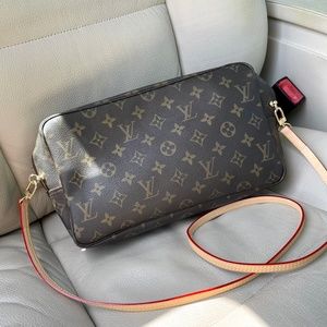 🍒✨Vintage Revamped Louis Vuitton Trousse pouch 28🍒✨